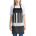 Piano Keyboard Print Apron