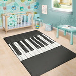 Piano Keyboard Print Area Rug