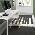 Piano Keyboard Print Area Rug