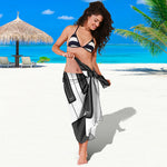 Piano Keyboard Print Beach Sarong Wrap