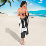 Piano Keyboard Print Beach Sarong Wrap