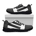 Piano Keyboard Print Black Running Shoes
