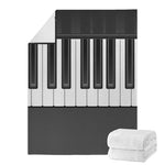 Piano Keyboard Print Blanket