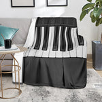 Piano Keyboard Print Blanket