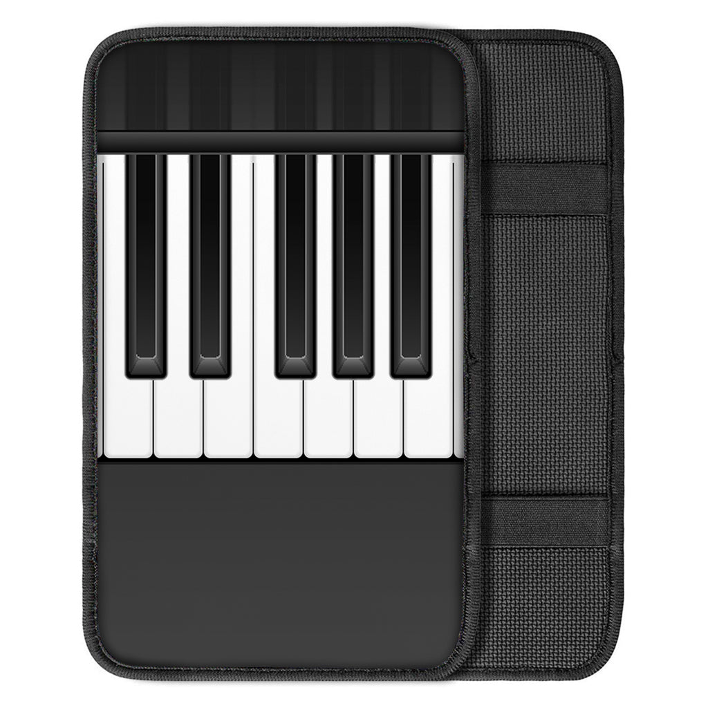 Piano Keyboard Print Car Center Console Cover