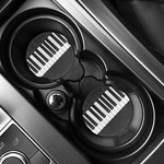 Piano Keyboard Print Car Coasters