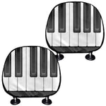 Piano Keyboard Print Car Headrest Covers