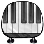 Piano Keyboard Print Car Headrest Covers