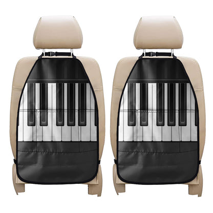 Piano Keyboard Print Car Seat Organizers