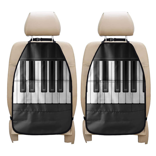 Piano Keyboard Print Car Seat Organizers