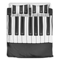 Piano Keyboard Print Duvet Cover Bedding Set