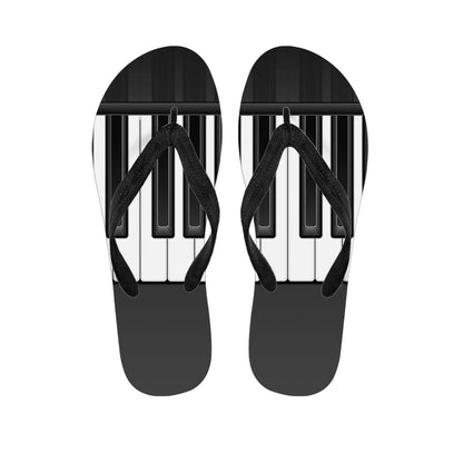 Piano Keyboard Print Flip Flops