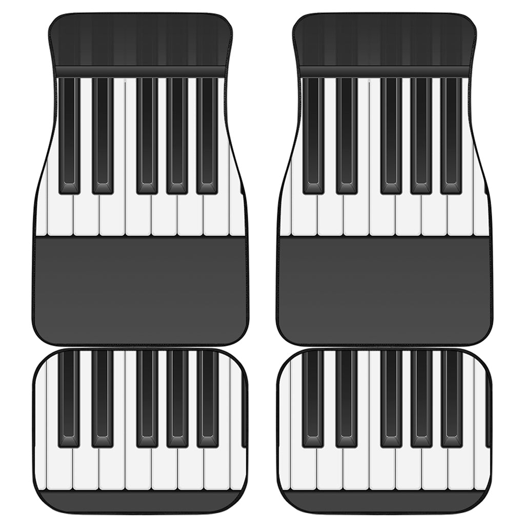 Piano Keyboard Print Front and Back Car Floor Mats