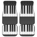 Piano Keyboard Print Front and Back Car Floor Mats