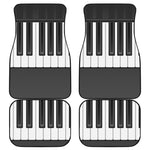Piano Keyboard Print Front and Back Car Floor Mats