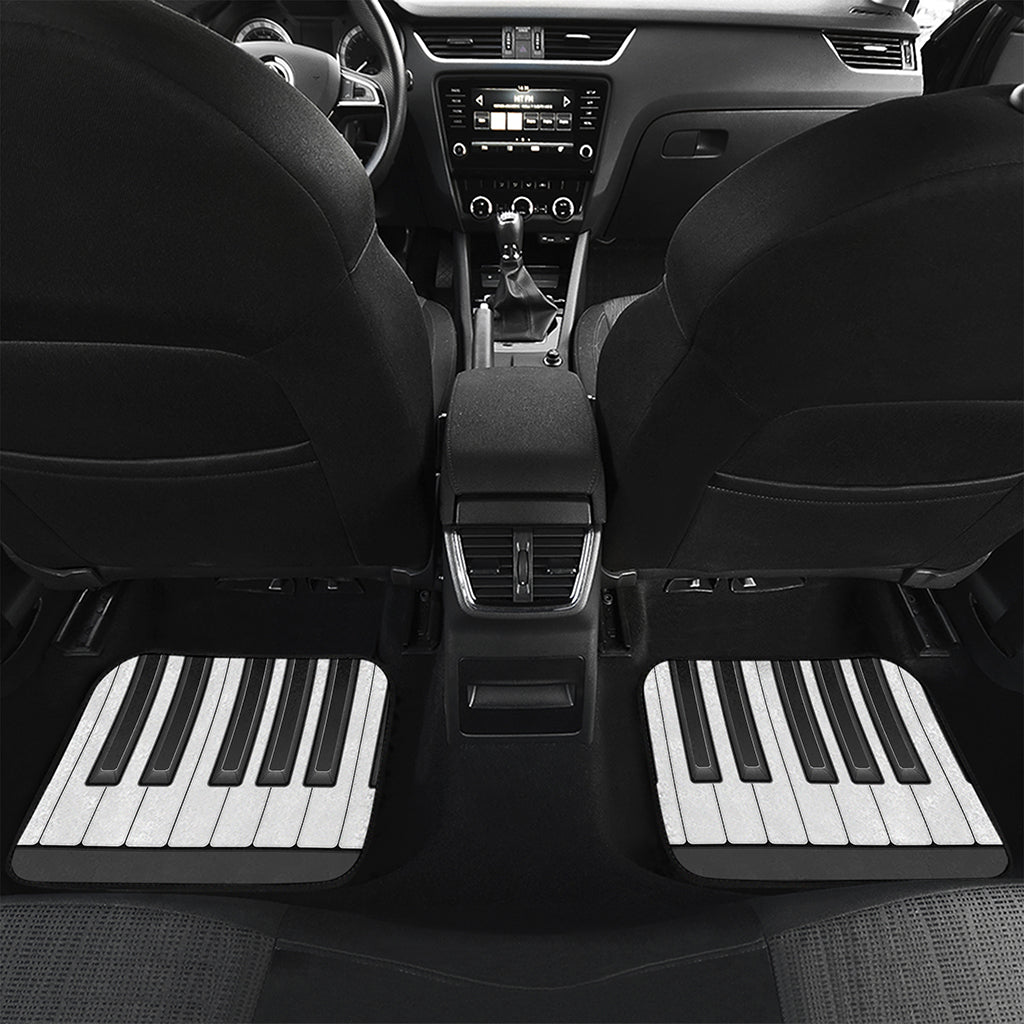 Piano Keyboard Print Front and Back Car Floor Mats