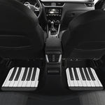 Piano Keyboard Print Front and Back Car Floor Mats