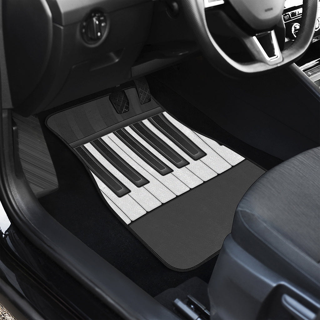 Piano Keyboard Print Front and Back Car Floor Mats