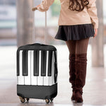 Piano Keyboard Print Luggage Cover