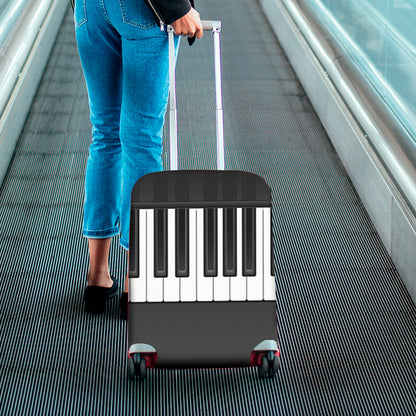 Piano Keyboard Print Luggage Cover