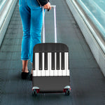 Piano Keyboard Print Luggage Cover