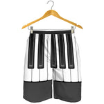 Piano Keyboard Print Men's Shorts