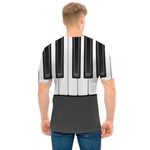 Piano Keyboard Print Men's T-Shirt