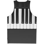 Piano Keyboard Print Men's Tank Top