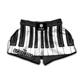 Piano Keyboard Print Muay Thai Boxing Shorts