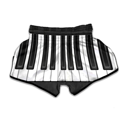 Piano Keyboard Print Muay Thai Boxing Shorts