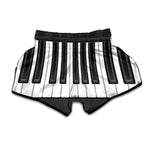 Piano Keyboard Print Muay Thai Boxing Shorts