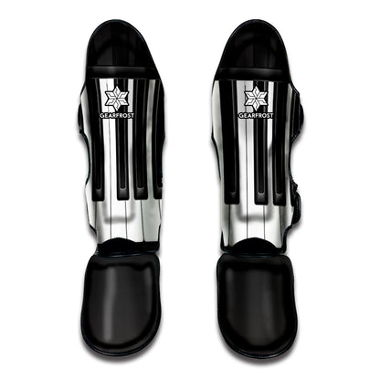Piano Keyboard Print Muay Thai Shin Guard