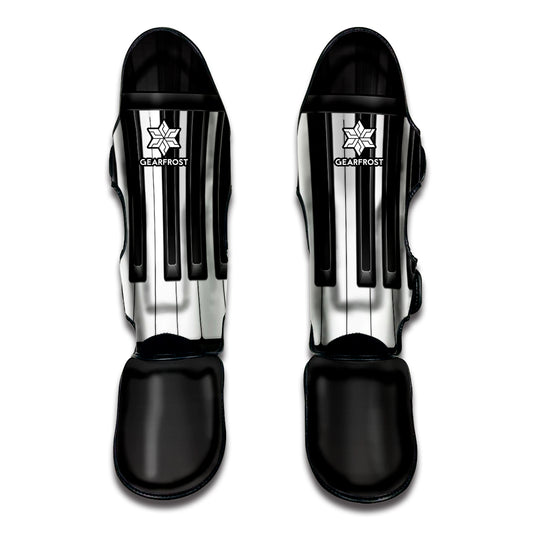 Piano Keyboard Print Muay Thai Shin Guard