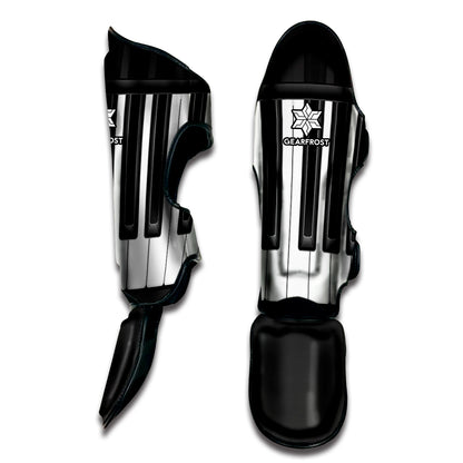Piano Keyboard Print Muay Thai Shin Guard