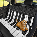 Piano Keyboard Print Pet Car Back Seat Cover