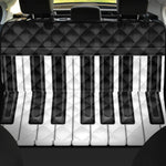 Piano Keyboard Print Pet Car Back Seat Cover