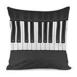Piano Keyboard Print Pillow Cover