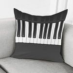 Piano Keyboard Print Pillow Cover