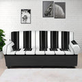 Piano Keyboard Print Sofa Cover