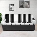 Piano Keyboard Print Sofa Cover