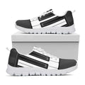 Piano Keyboard Print White Running Shoes