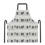 Piano Pattern Print Apron