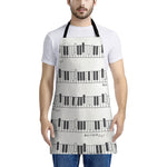 Piano Pattern Print Apron