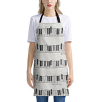Piano Pattern Print Apron