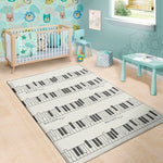 Piano Pattern Print Area Rug