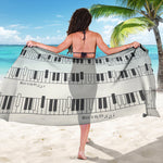Piano Pattern Print Beach Sarong Wrap