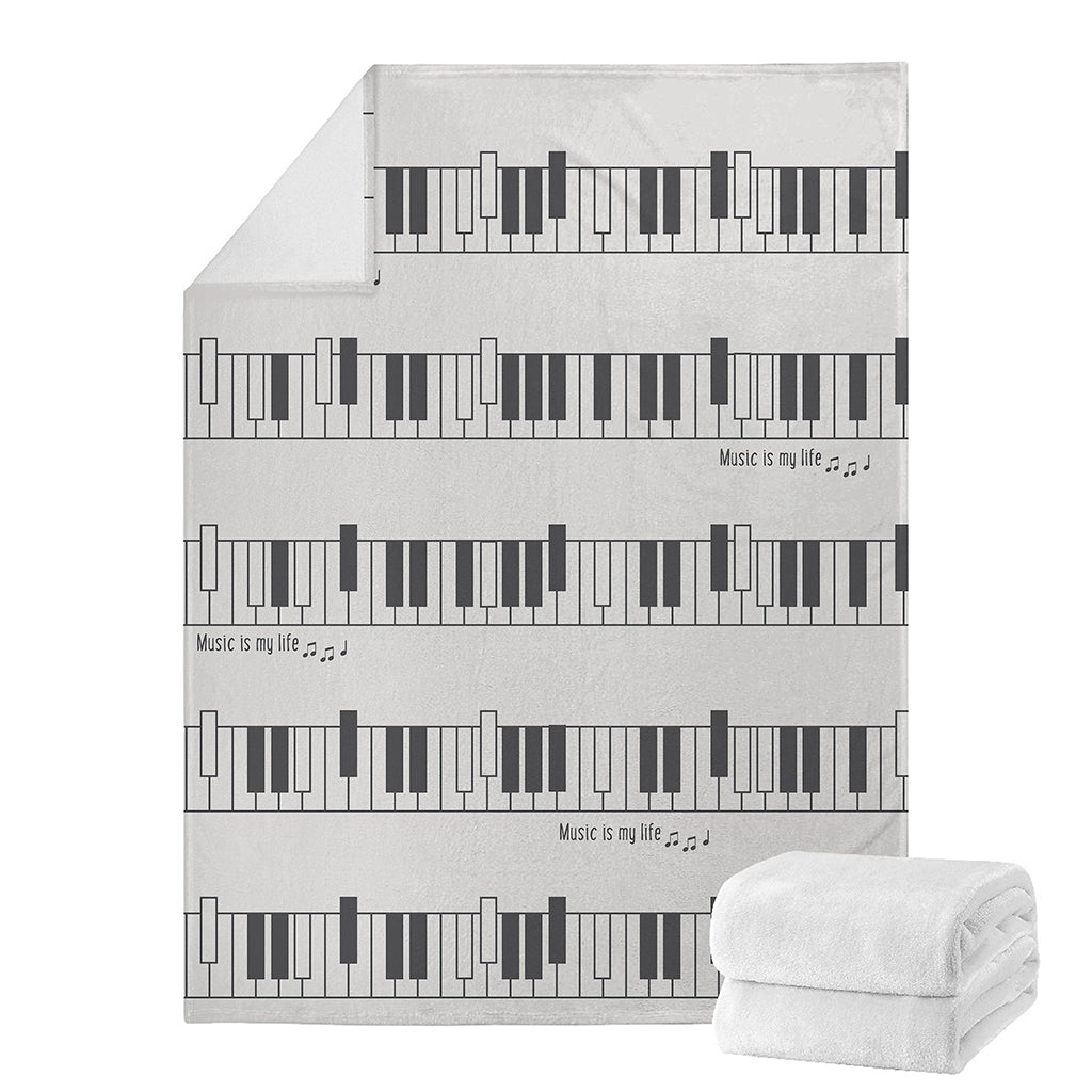 Piano Pattern Print Blanket