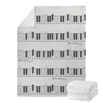 Piano Pattern Print Blanket