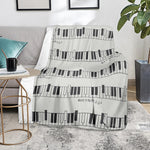 Piano Pattern Print Blanket