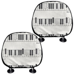 Piano Pattern Print Car Headrest Covers
